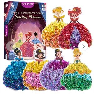 Girls Poke & Diamond Craft Sparkling Princesses NIB